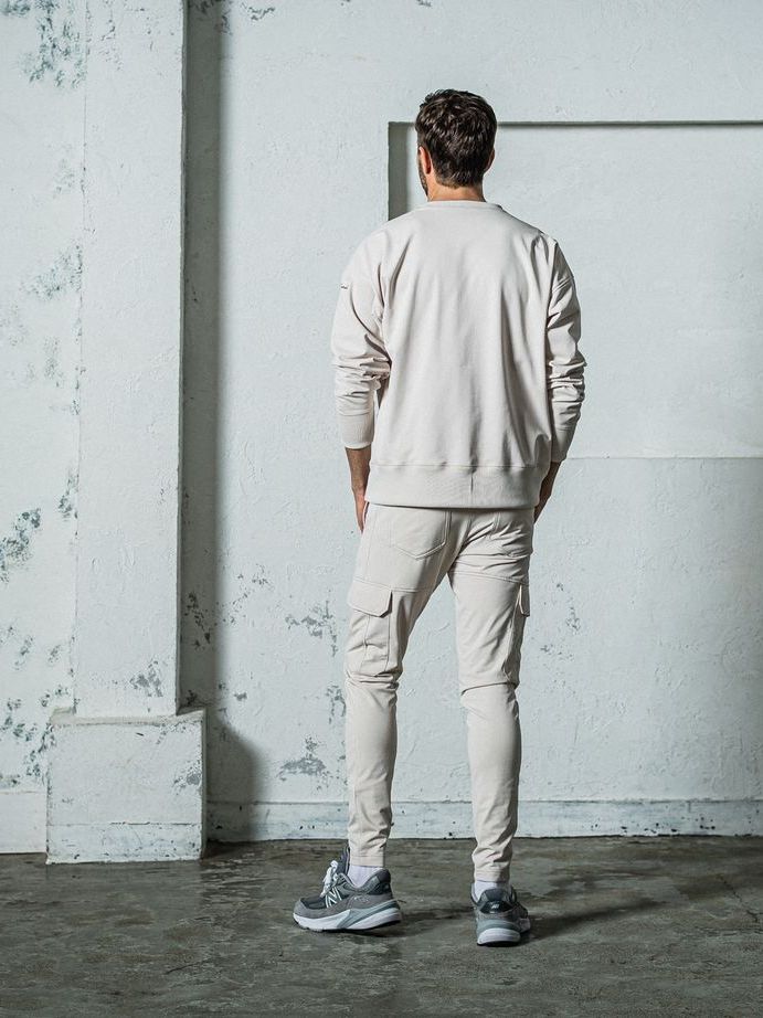 《予約11月17日19時締め》 EX sweat drop trainer / トレーナー / ベージュ