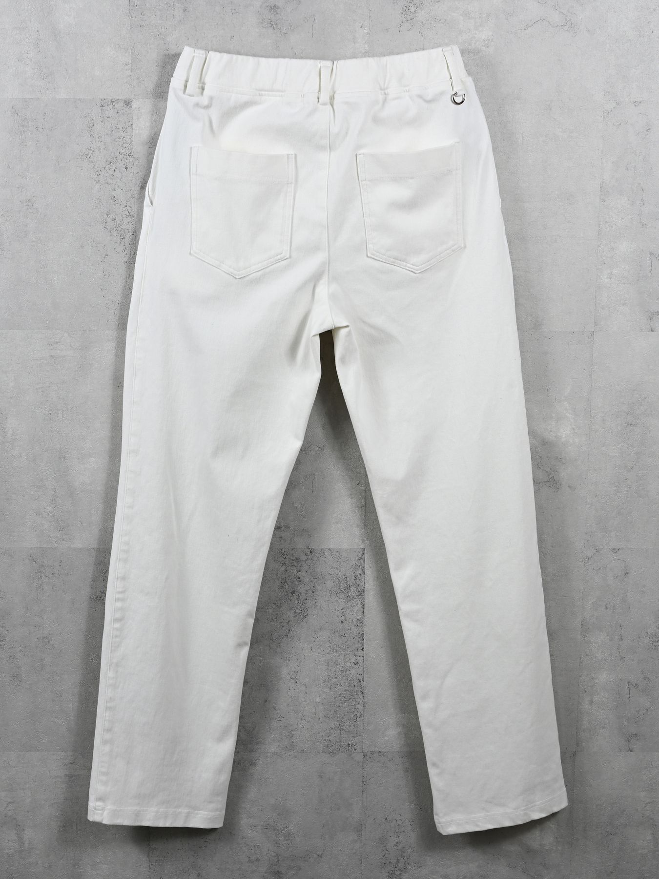 DENIM JERSEY WIDE PT / デニムジャージワイドパンツ / ホワイト