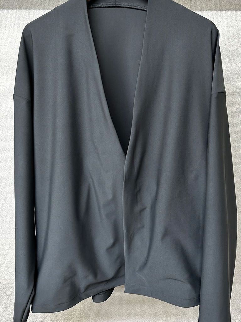 《予約品3月3日18：00締め》 RUSH  OVER  NO COLLAR JK / カーディガンジャケット / チャコール