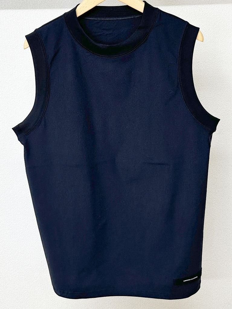 《予約品3月3日18：00締め》 HOME  NYLON NO SLEEVE / ノースリーブ / ブラック