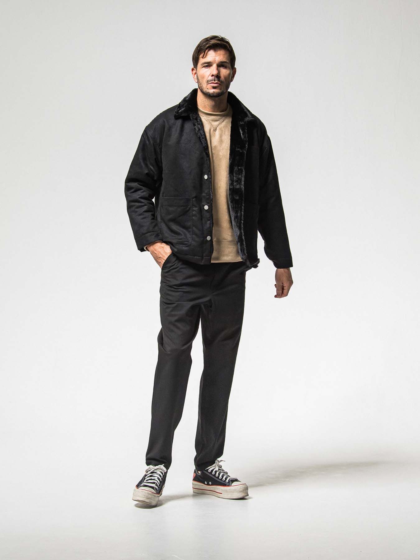 【予約品 8月31日(日) 締切】PAT WIDE EASY PANTS / パット ワイドイージーパンツ / ブラック