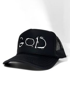 【予約品 6月21日(日) 締切】GOD MESH BACK TRUCKER HAT / ブラック