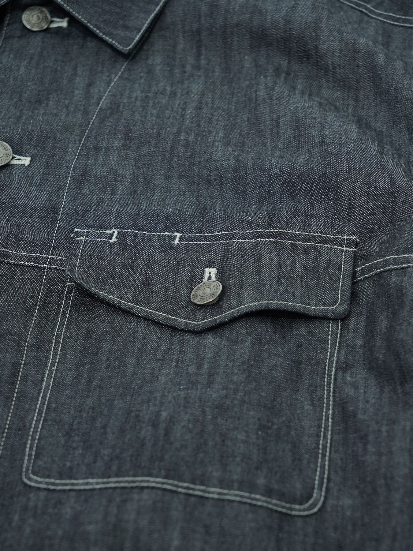 【予約品 10月26日(日) 締切】90sDENIMSHIRTS / デニムオーバーシャツ / INDIGO×L.GRAY