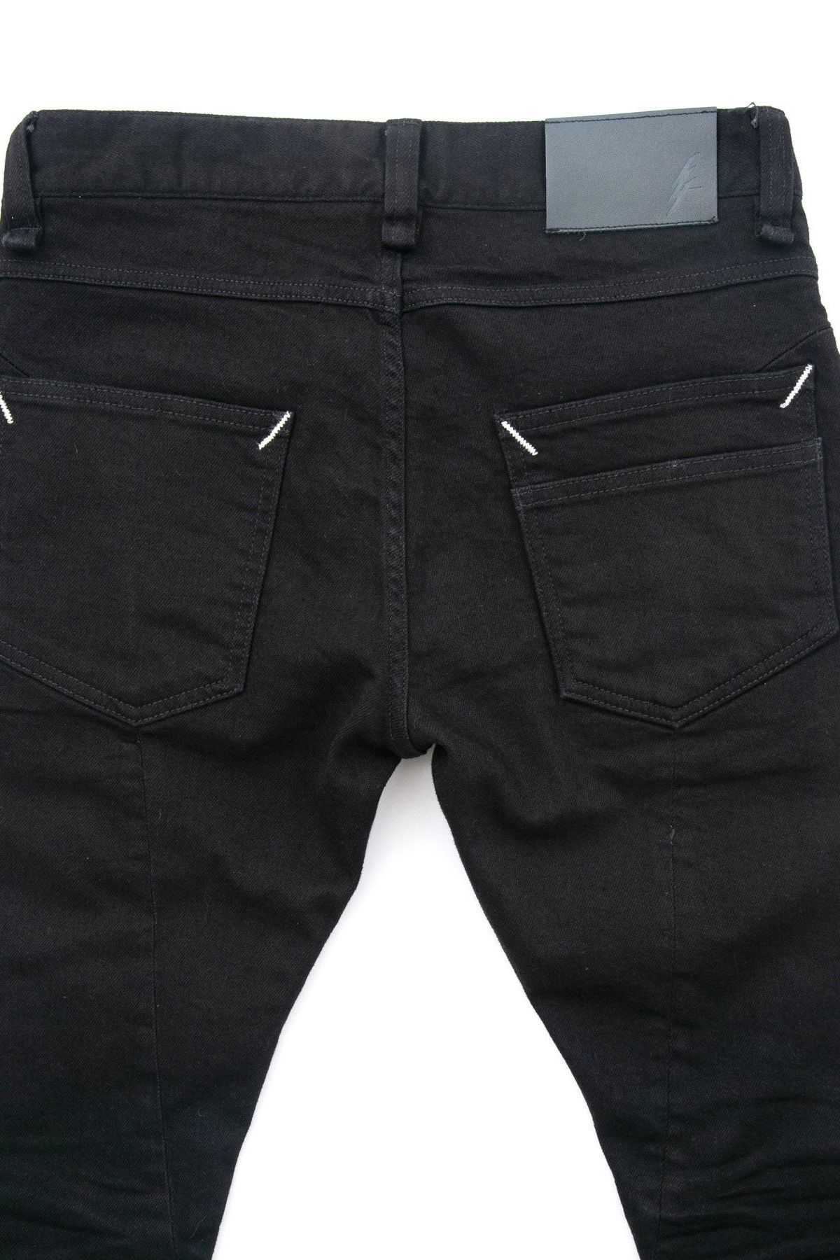 SKINNY JOHN 11oz Organic Cotton Stretch Denim Skinny Jeans / ブラック 【STRUM】