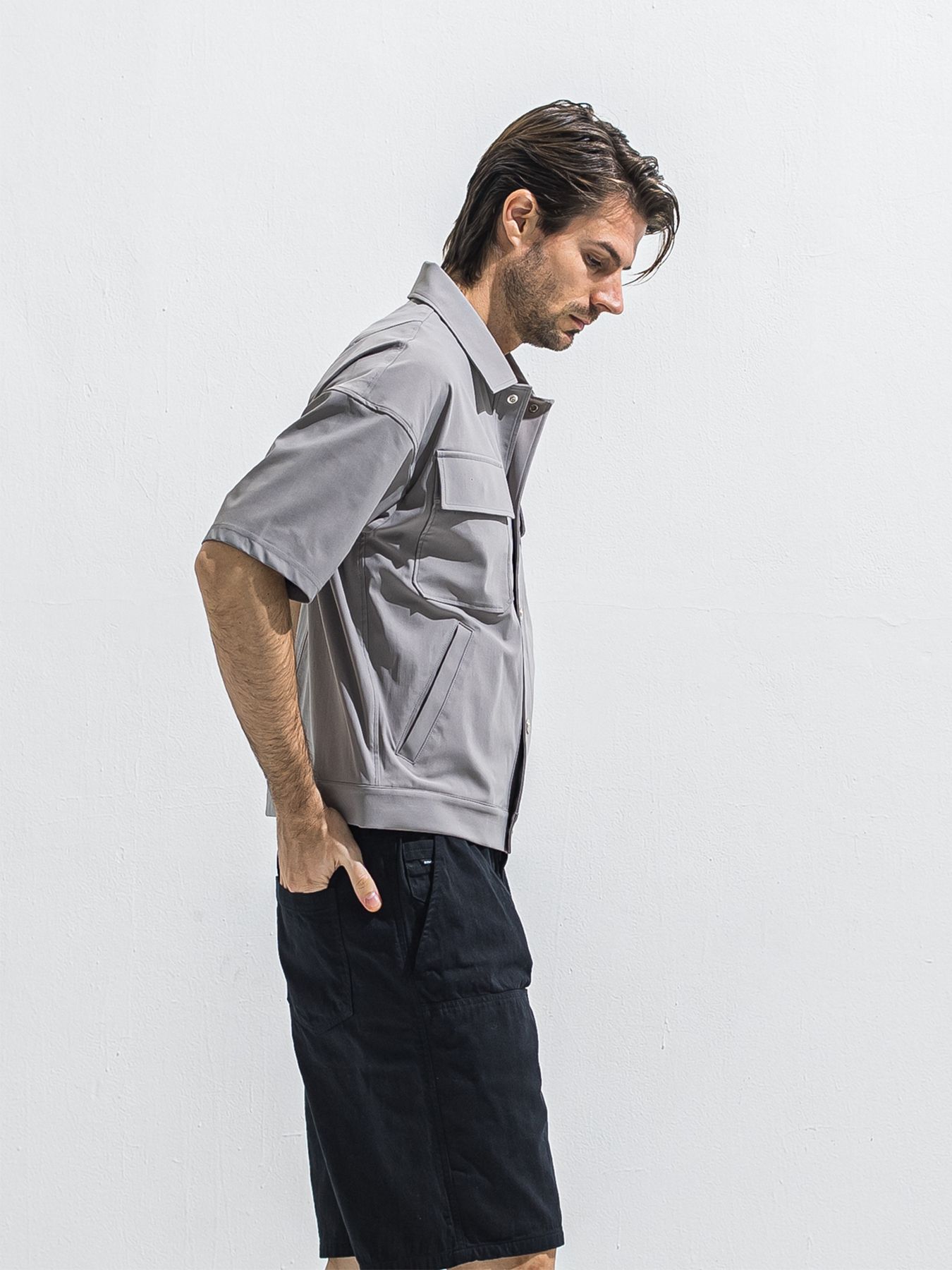 【予約品 2月15日(日) 18:00 締切】CPO HALE SHIRTS JK / CPOハーフスリーブジャケット / グレー