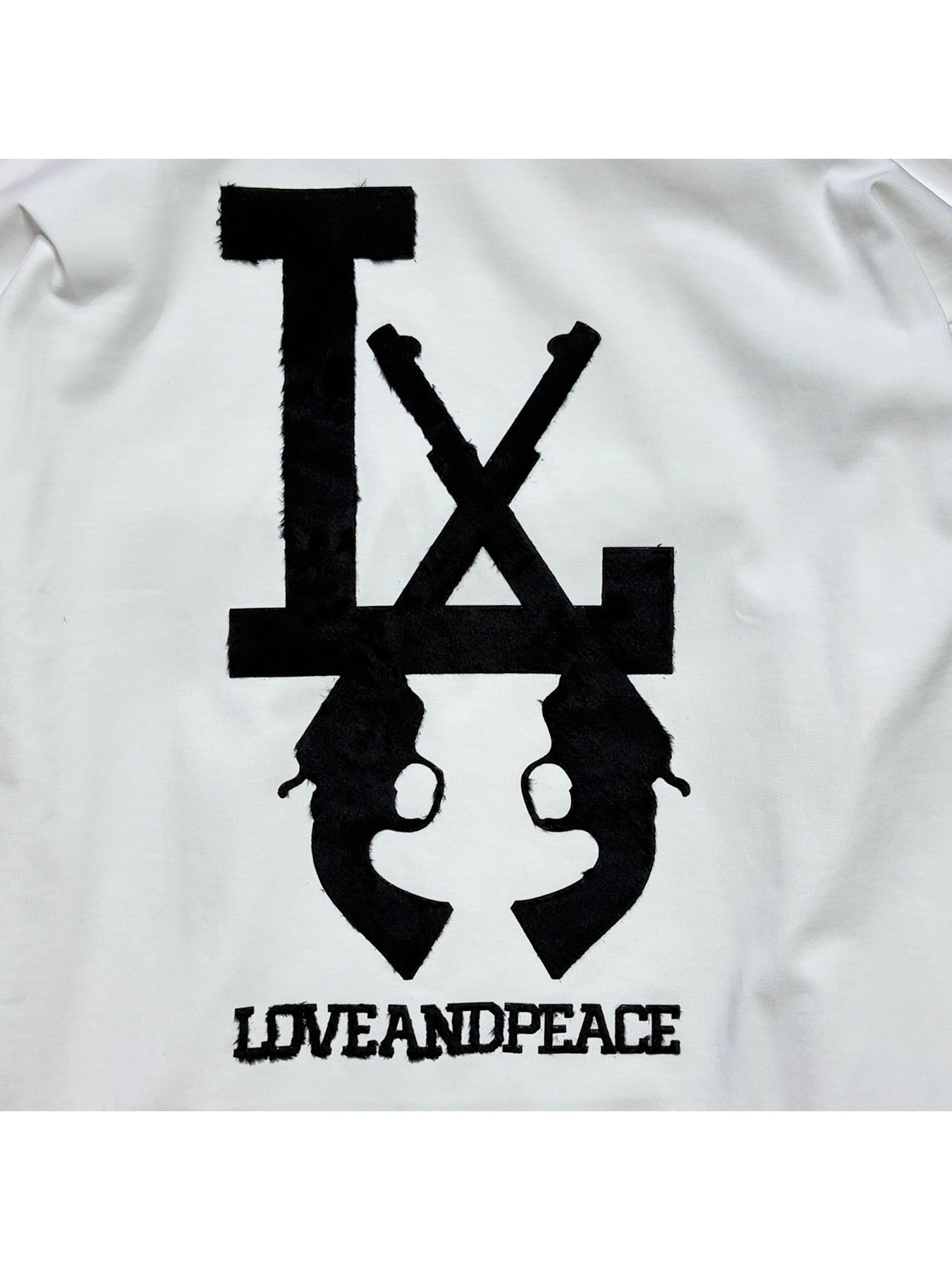 【予約品 3月9日(月) 18:00 締切】LA FUR PRINT L/S T / LA ファープリント ロンT / ブラック×ブラック