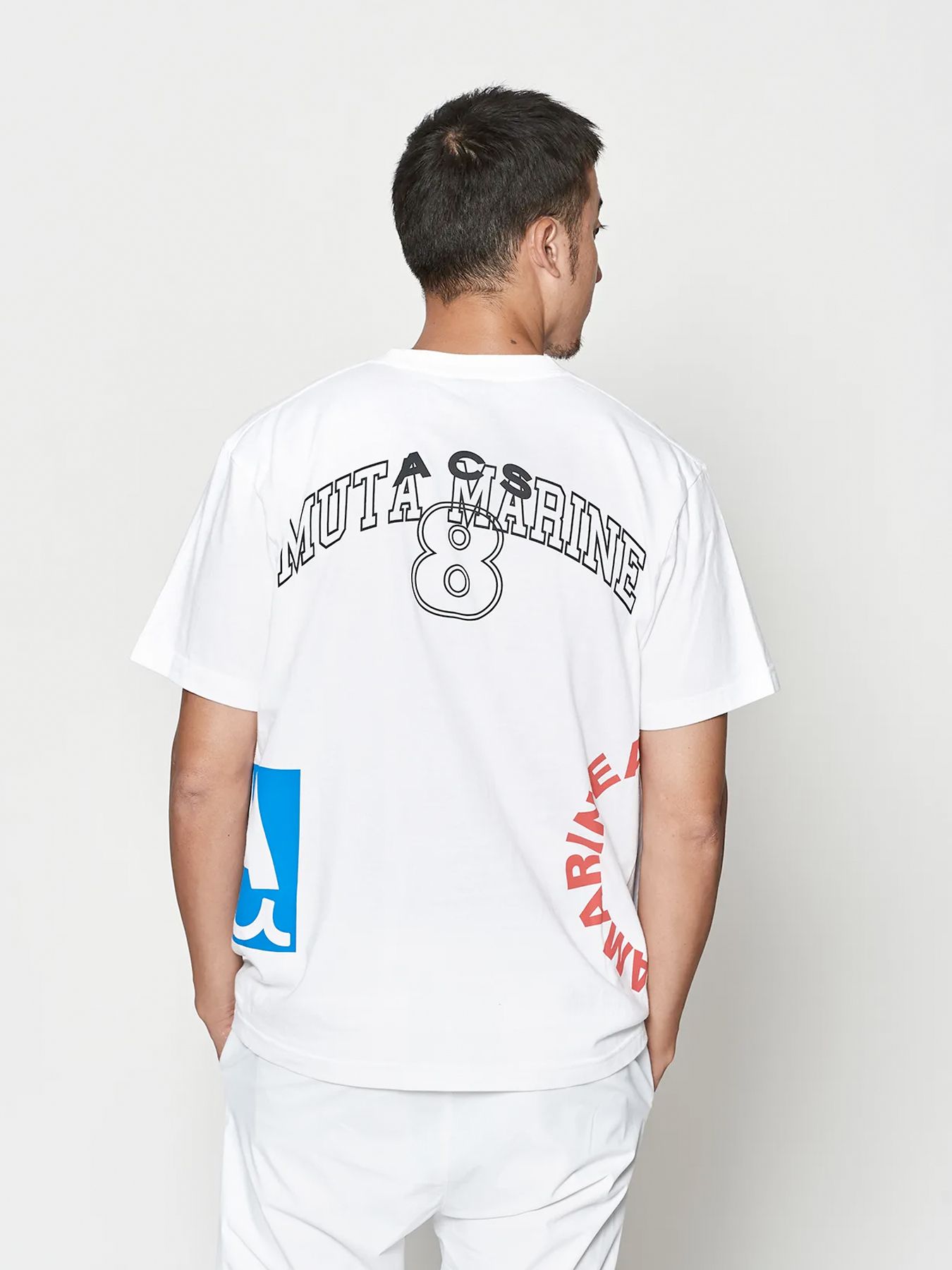 muta Test Print Tee / Tシャツ / ホワイト【Acanthus × muta MARINE】
