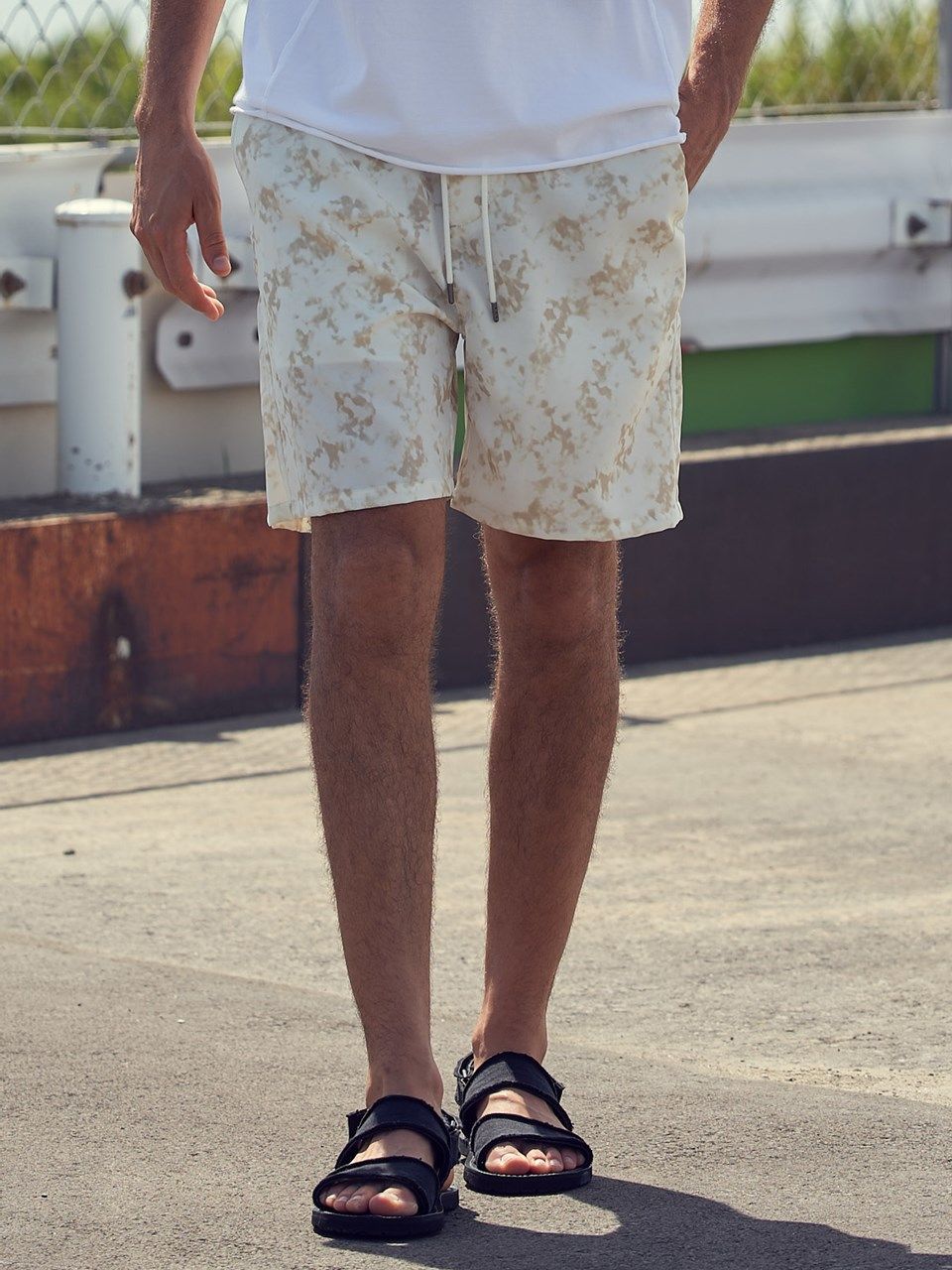 《予約品》 patterned shorts / ショートパンツ / ライトイエロー