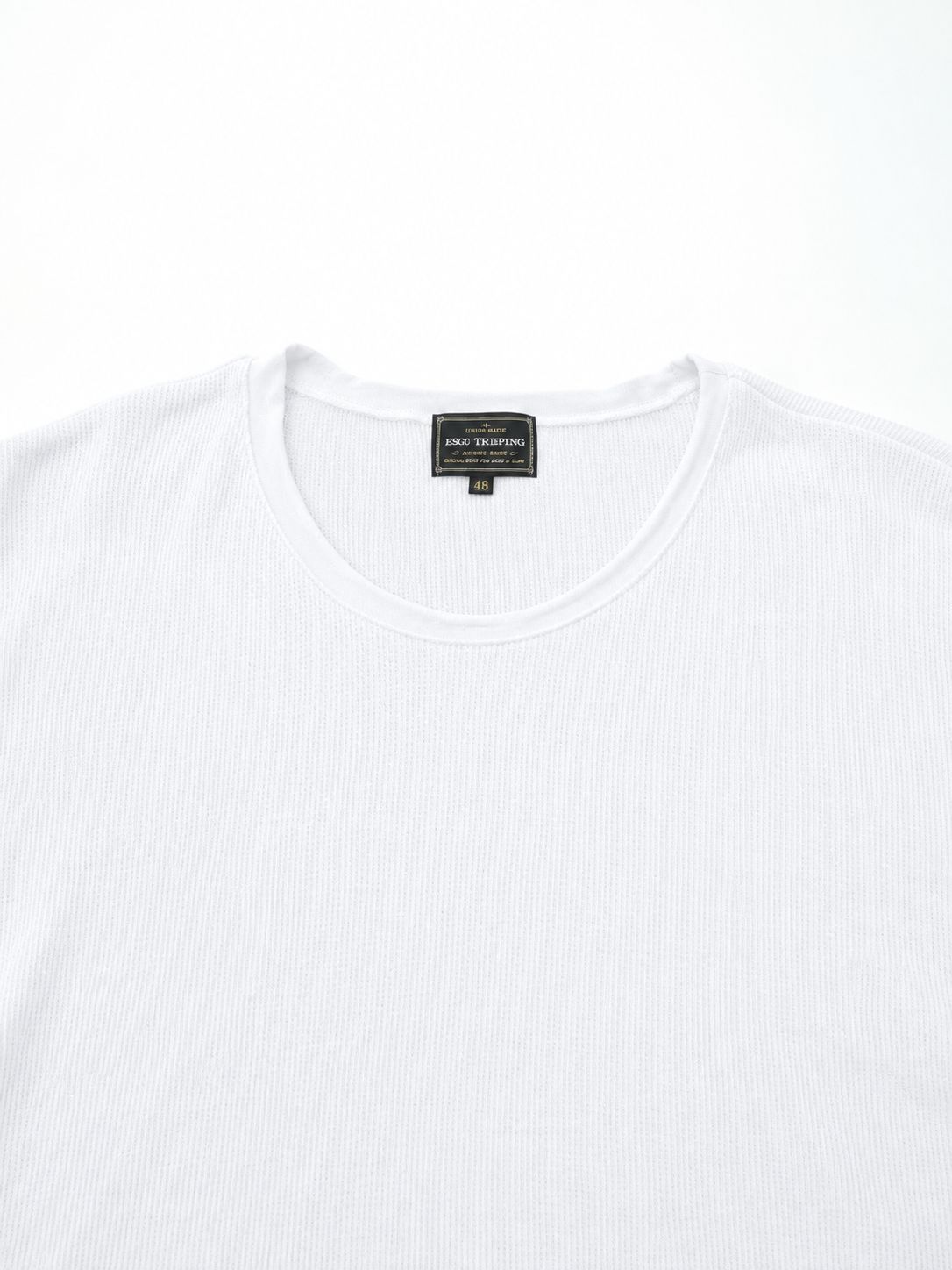WOOLTHERMAL-TEE print / ロゴプリント ローリングネックTシャツ / ホワイト
