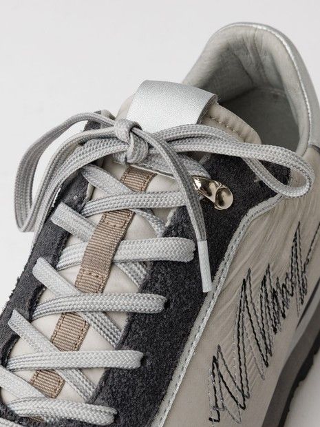 ヴィンテージ コンビネーション スニーカー グレー2026S/S 【alfredoBANNISTER】