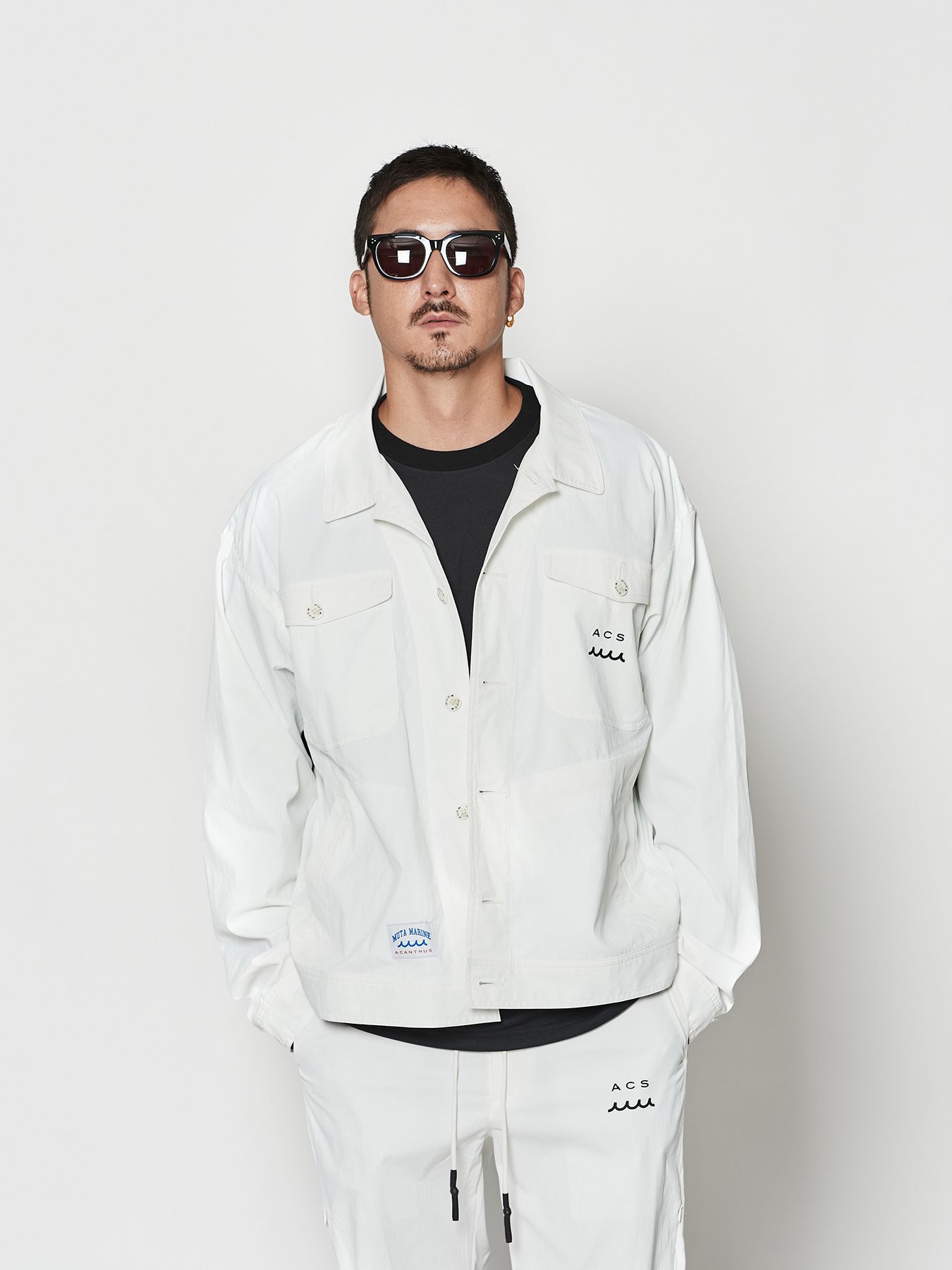 【予約品 10月9日(木) 締切】muta Trucker Jacket / トラッカージャケット / ホワイト【Acanthus × muta MARINE】
