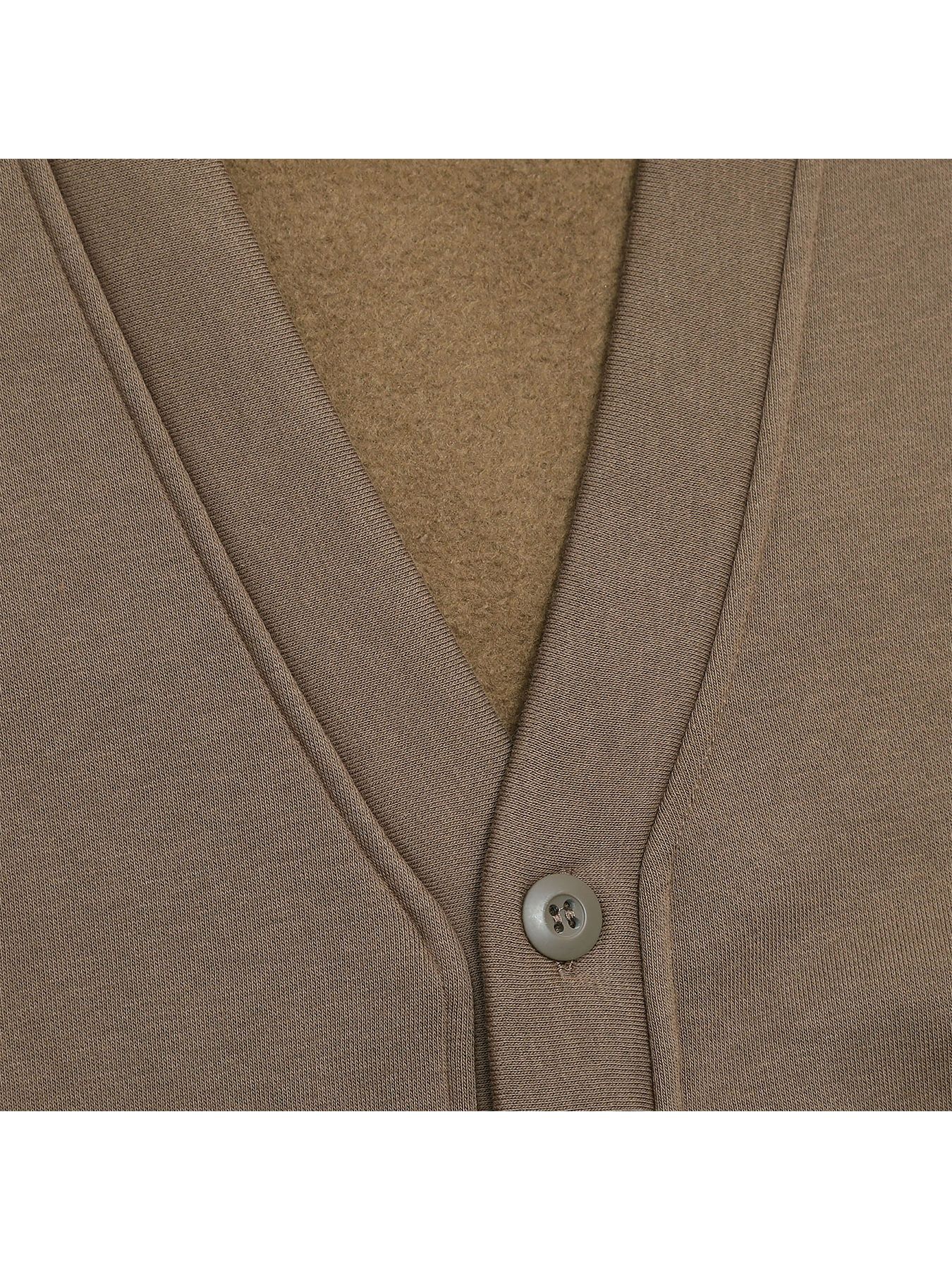 SWEAT CARDIGAN / BROWN【QUOLT】
