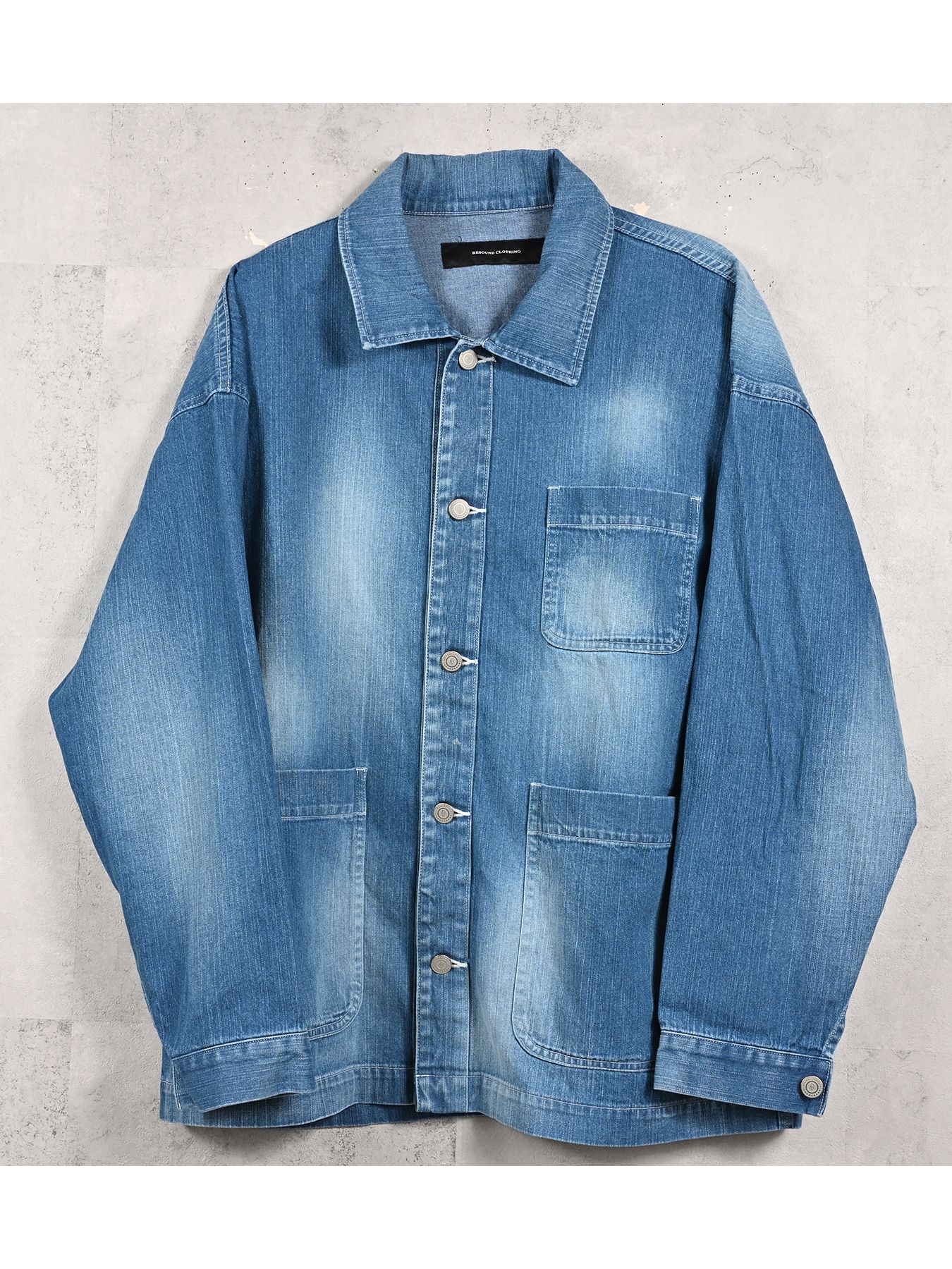 【予約品 11月16日(日) 締切】RC COVER ALL / ライトデニムカーバーオールジャケット / ライトインディゴ