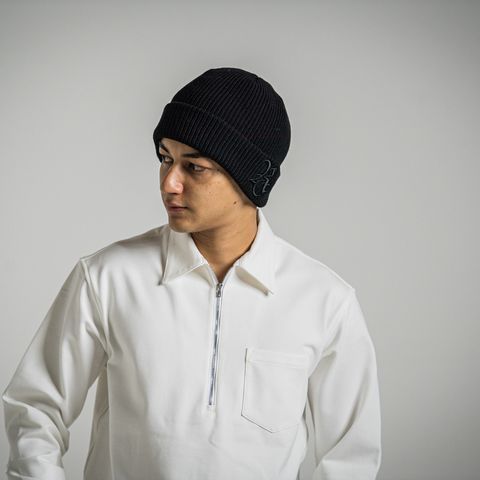 COTTON knit cap / ニットキャップ / ブラック
