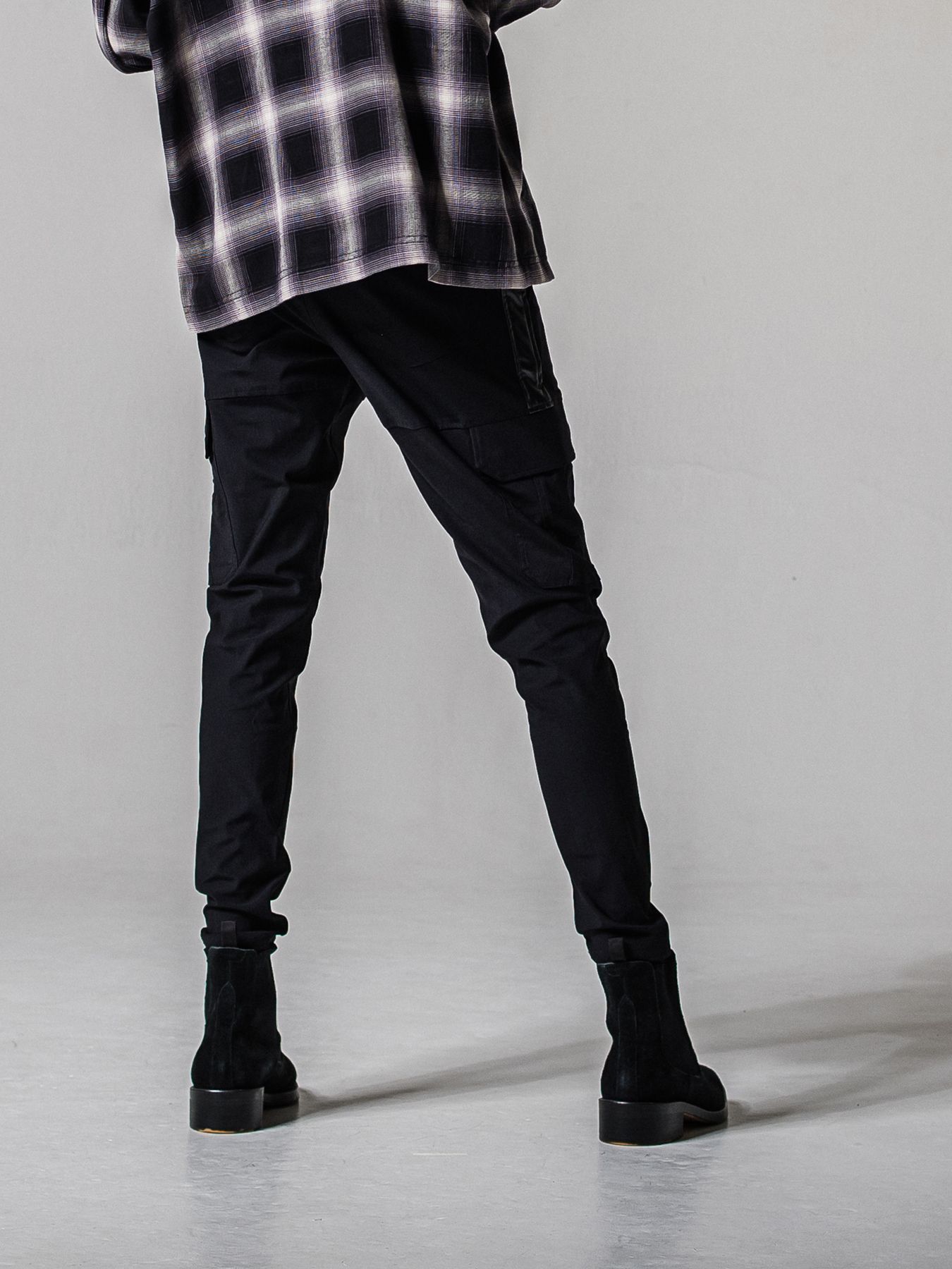 【予約品 11月16日(日) 締切】DARREL CARGO PT / ダレル ナイロンカーゴパンツ / ブラック×ブラック