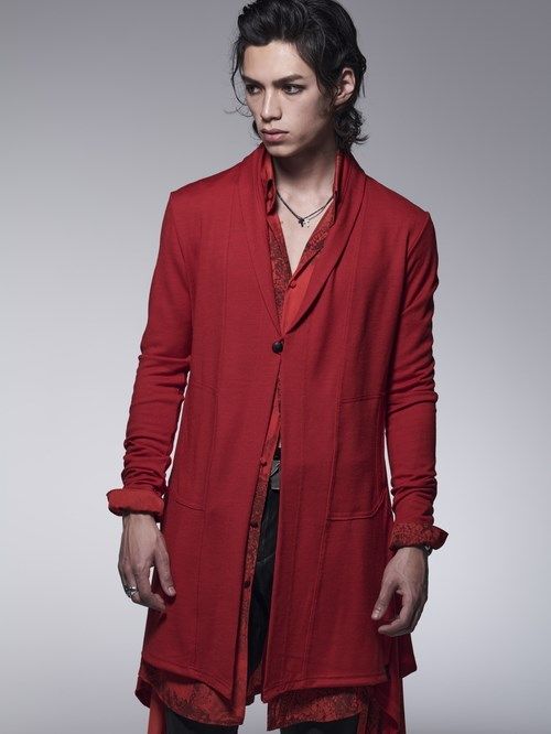 《予約品》 FlareCardigan / フレアカーディガン / レッド 【kiryuyrik】 8月以降入荷予定