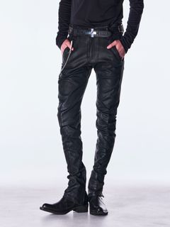 【予約品 6月29日(月) 締切】Coating Denim Curve Pants / コーティング デニム カーブパンツ / ブラック