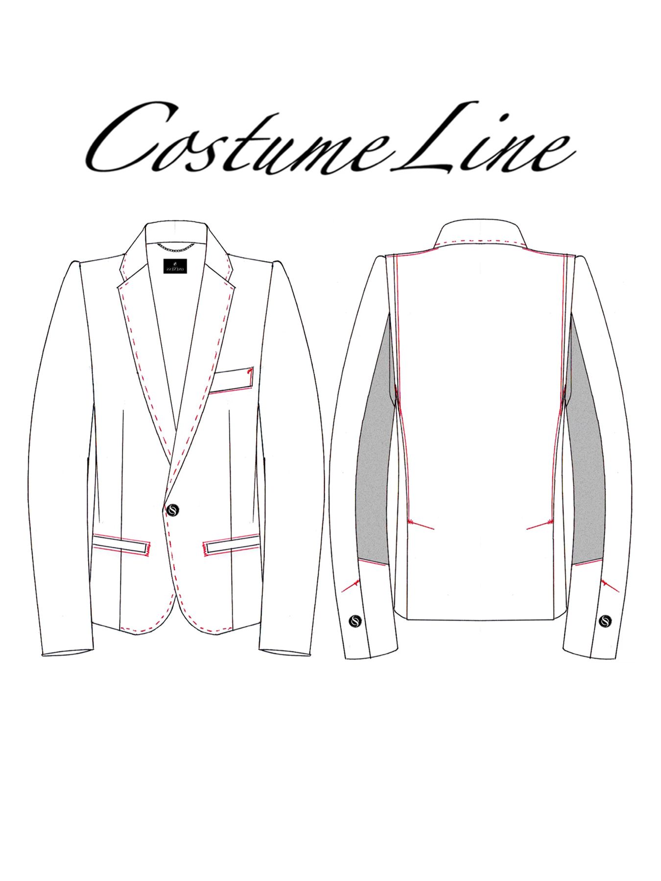 【予約品 5月18日(日) 締切】Costume Line：Short Jacket / ショートジャケット / ブラック