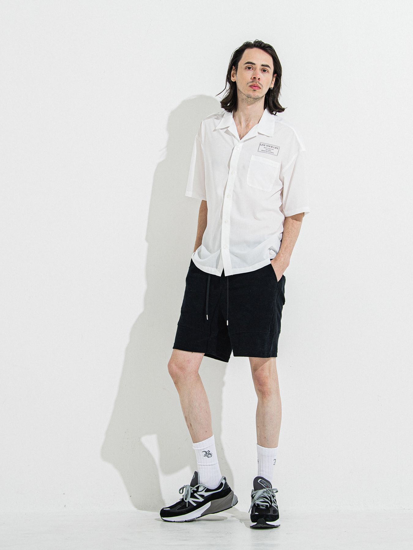 【予約品 】ZACK HALF SHIRT / ザックハーフスリーブシャツ / ホワイトプリント