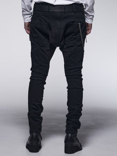 《予約品》 ZippSaruelPants / ジップサルエルパンツ / ブラック＆ブラック 【kiryuyrik】 11月以降入荷予定