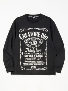 BIG PRINT L/S TEE / ビッグプリント 長袖Tシャツ / ブラック 【SY32 by SWEET YEARS】