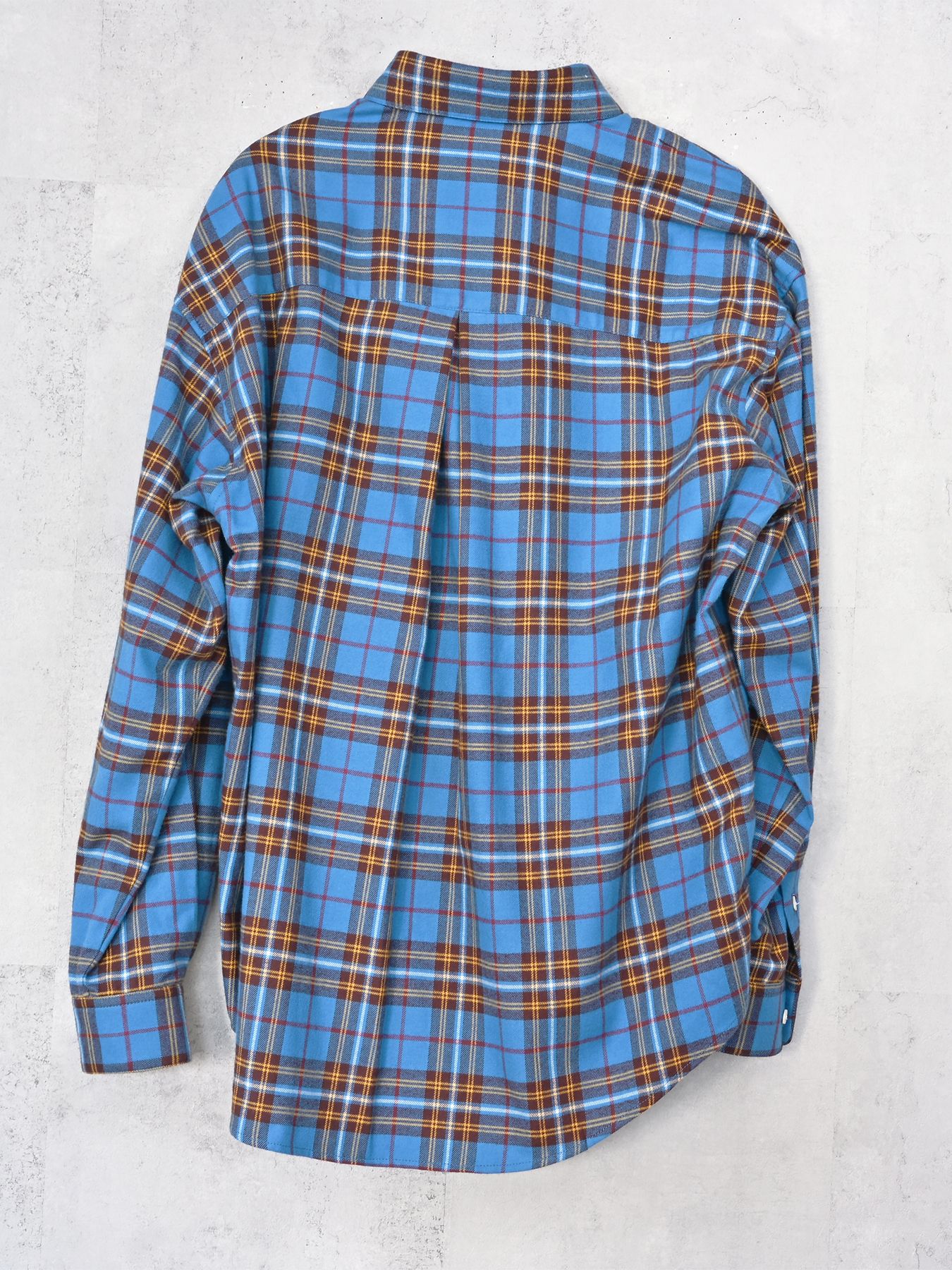【予約品 9月6日(日) 締切】FLANNEL JACK SHIRTS / オーガニックコットン フランネルチェック ジャックシャツ / ブルー
