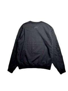 【予約品 8月10日(日) 締切 】FIRE EMBRO SWEAT CRY / ファイヤー エンブロイダリー スウェット / クリスタル ブラック