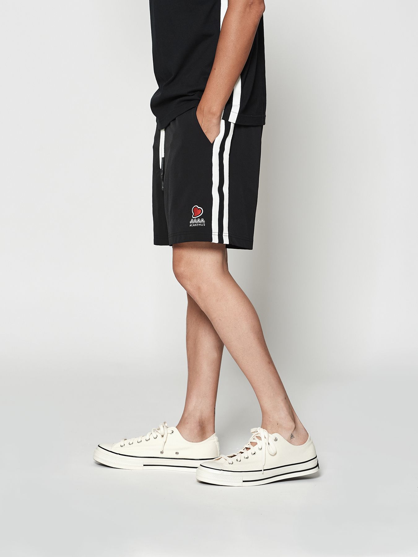 【予約品 10月9日(木) 締切】muta sweet shorts / ショートパンツ / ブラック【Acanthus × muta MARINE】