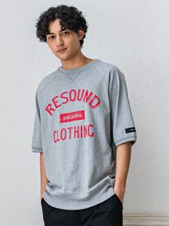 《予約品3月3日18：00締め》 college half sleave / ハーフスリーブT / グレー