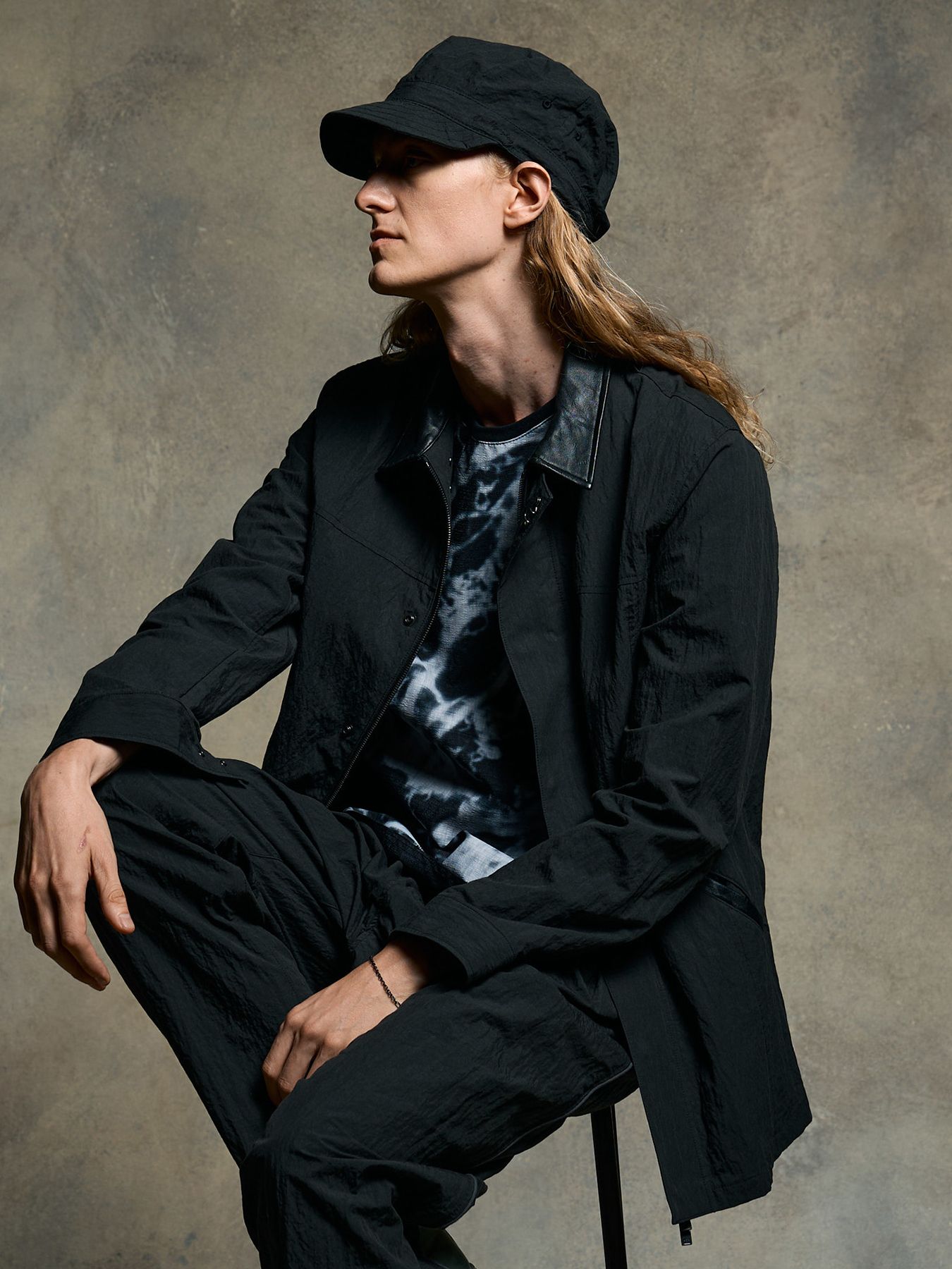 【予約品 9月23日(火) 締切】zip coverall jacket / ジップ カバーオール ジャケット / チャコールブラック