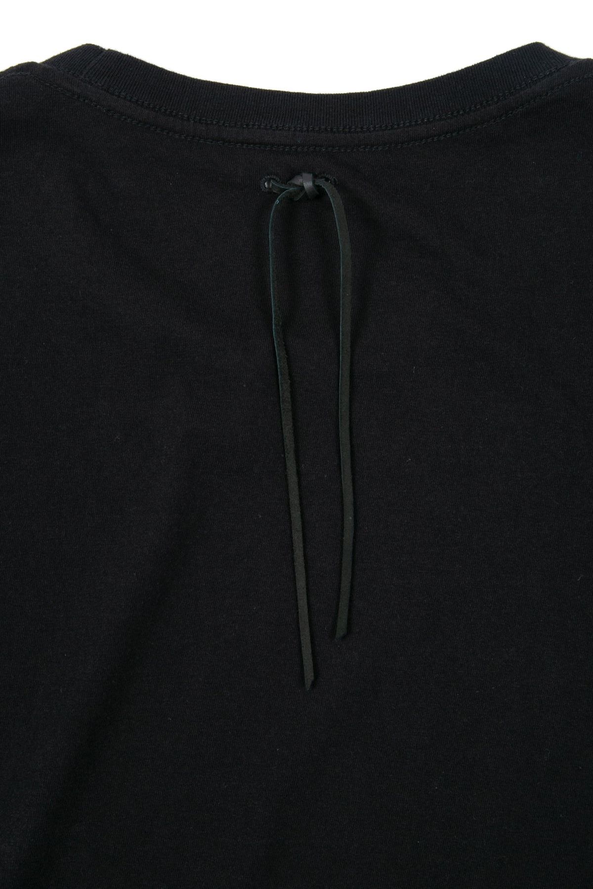 Natural Soft Cotton Oversize BLACK STRUM Crew Neck T-shirt  / ブラック 【STRUM】