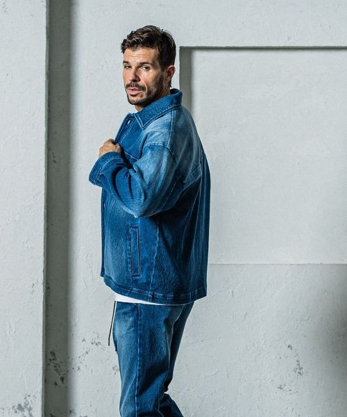 《予約11月17日19時締め》 DENIM JERSEY  OVER CPO ダークインディコ / デニムジャージ /