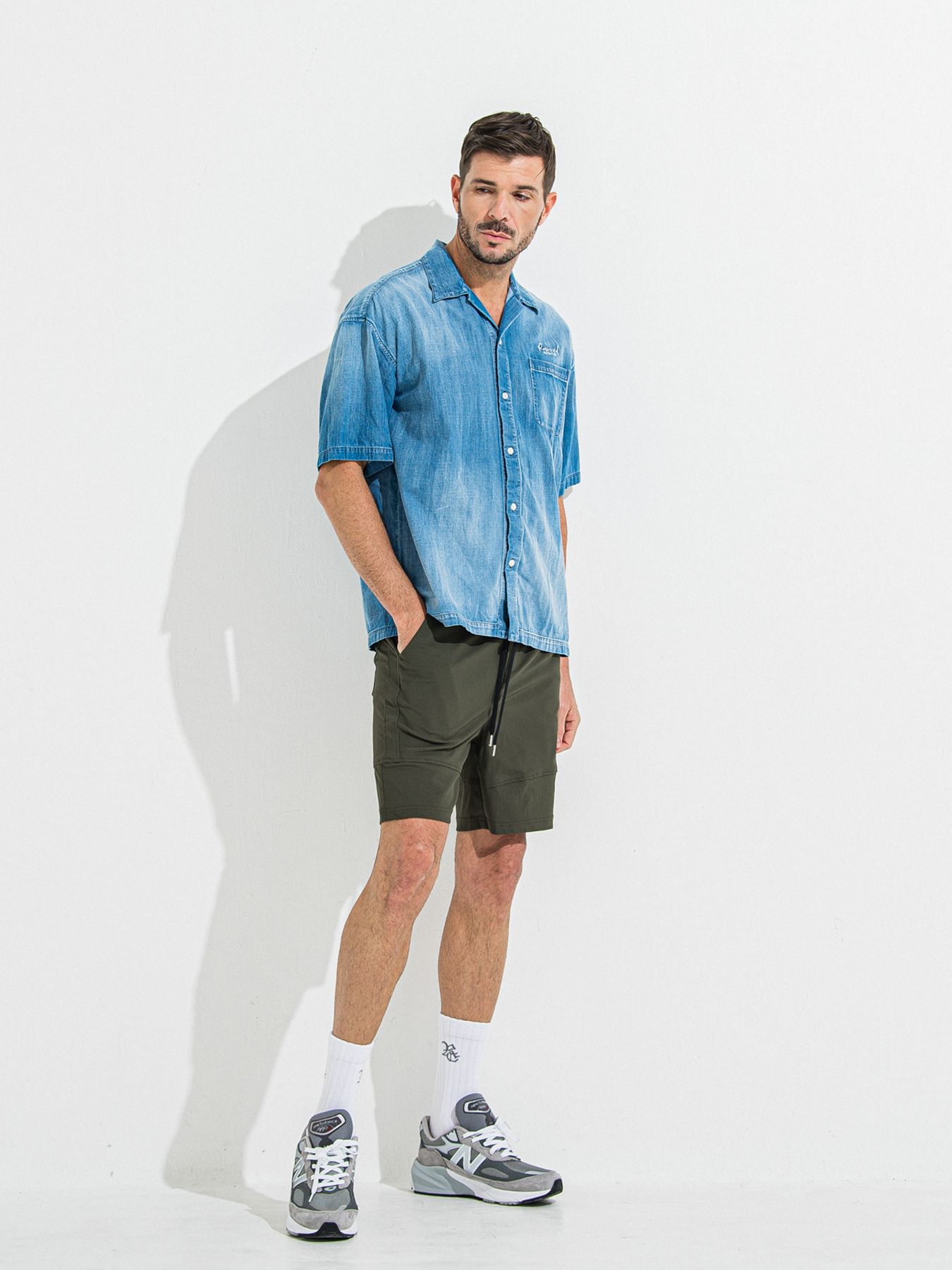 【予約品】ZACK HALF DENIM SHIRT / ザックハーフスリーブスリーブデニムシャツ / ライトインディゴ