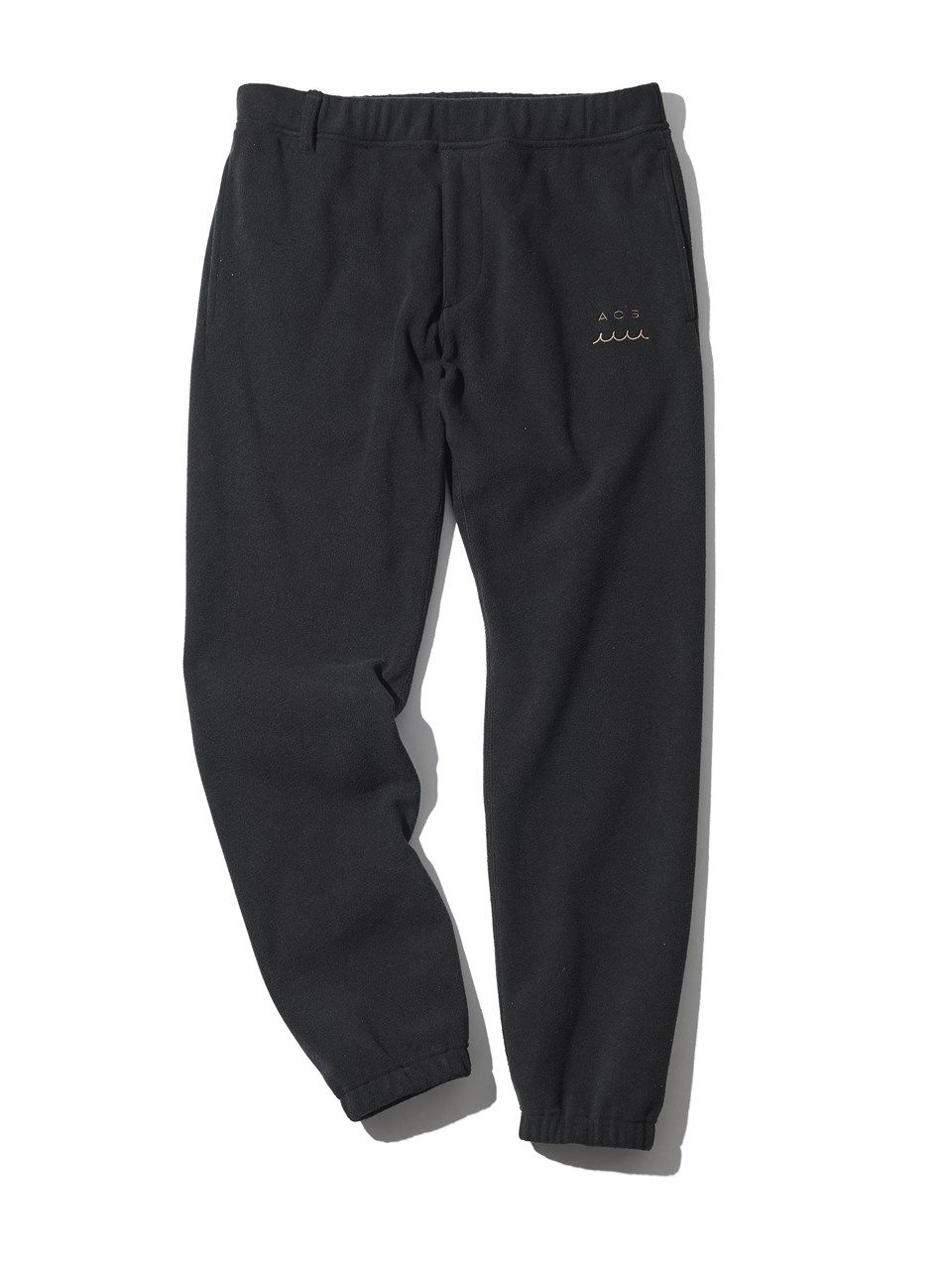 muta Stretch Fleece Pant / フリースパンツ/ ブラック・ブラウン 【Acanthus×muta】