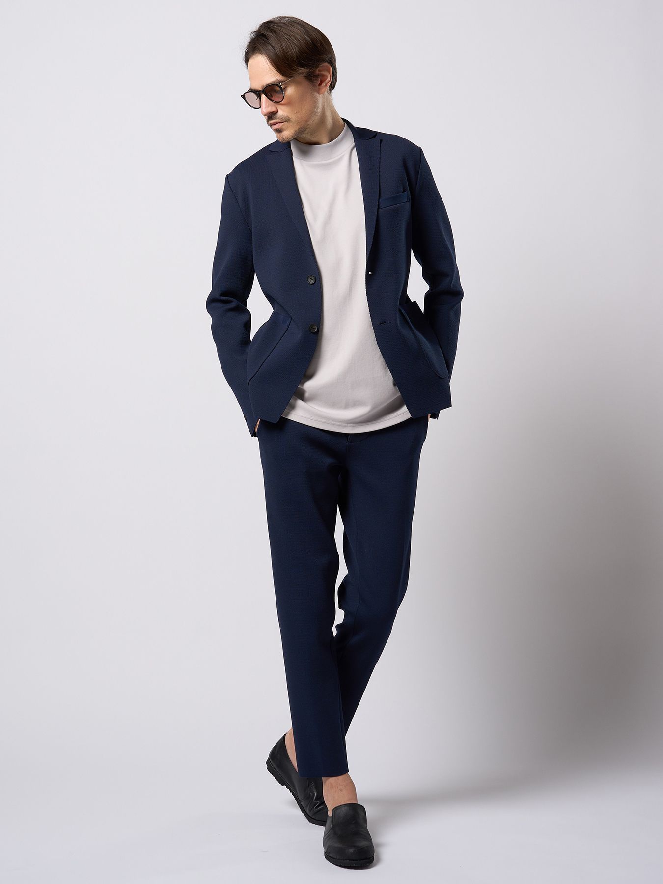【予約品 9月23日(火) 締切】combination slip-on shoes / コンビネーション スリッポンシューズ / ブラック