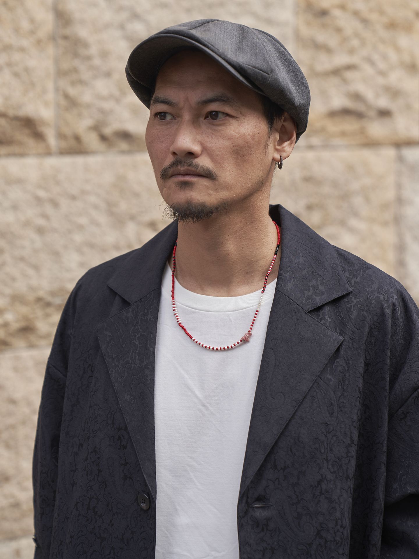 《予約品》 SHELL BEADS MIX NECKLACE / ネックレス / レッド 【Iroquois.SENTI】