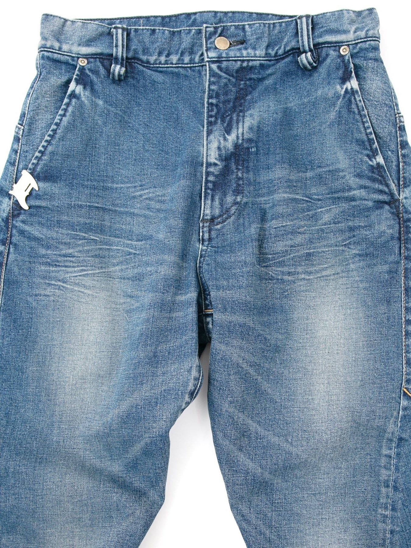 12.5ozオーガニックコットン ストレッチデニム 3D ワイドストレート ジーンズ / Wide Straight Jeans / RAD CLUB（ラッドクラブ） / インディゴ