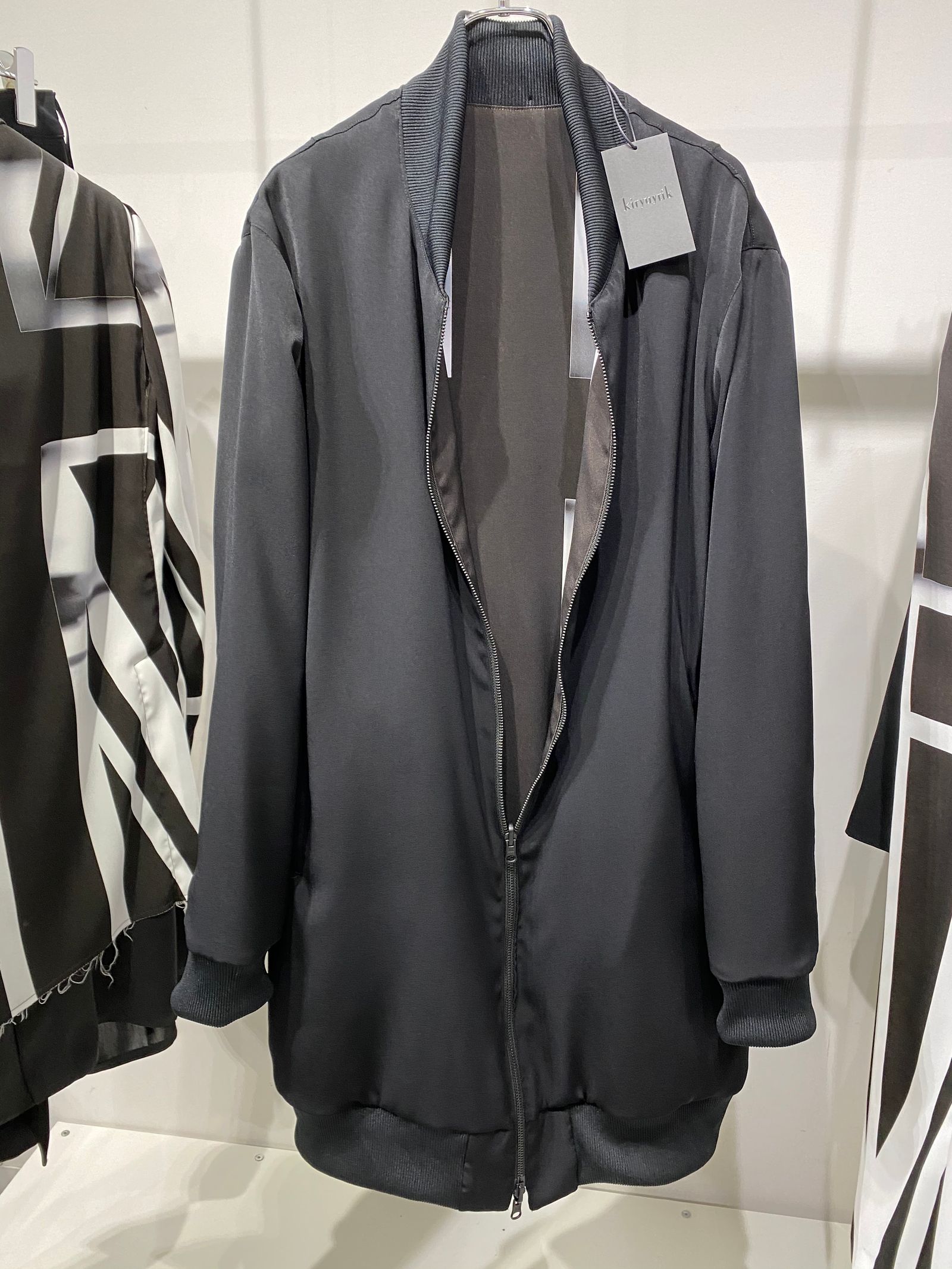 《予約品》 ReversibleLongMA-1 リバーシブルブルゾン UNION JACK / Black&White 【kiryuyrik】 8月入荷予定
