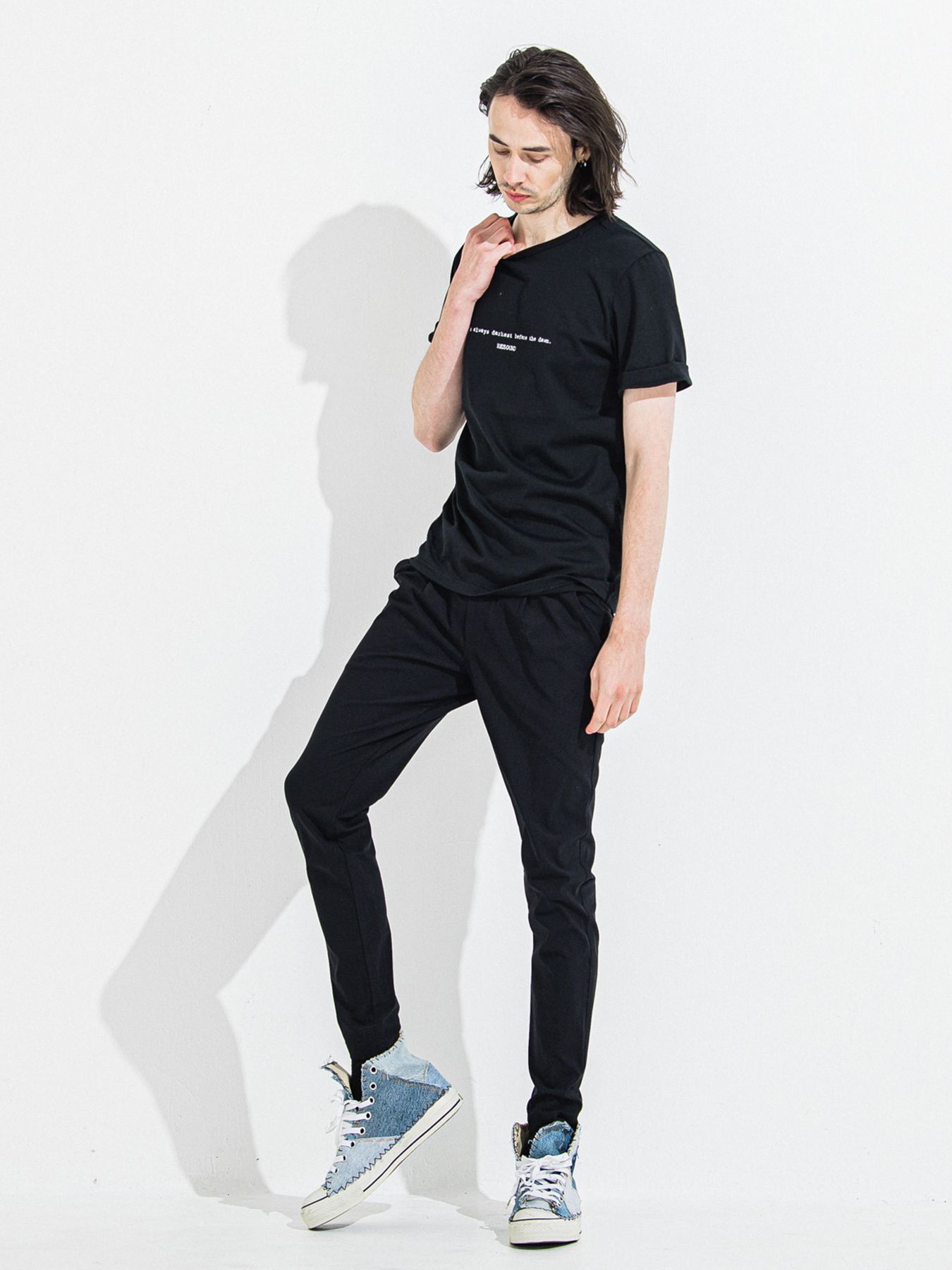 【予約品 】CHRIS EASY TUCK PANTS / クリスイージータックパンツ / ブラック