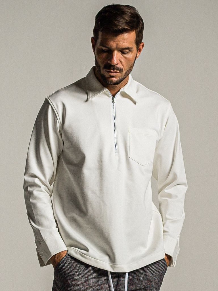 PULLOVER jersey shirt / ジャージブルシャツ / ホワイト