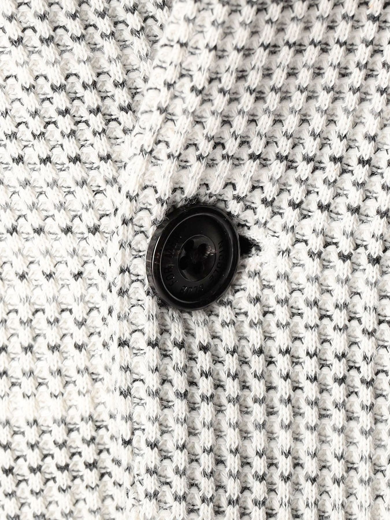 メランジワッフルカットジャケット / ホワイト 【NICOLE CLUB FOR MEN】