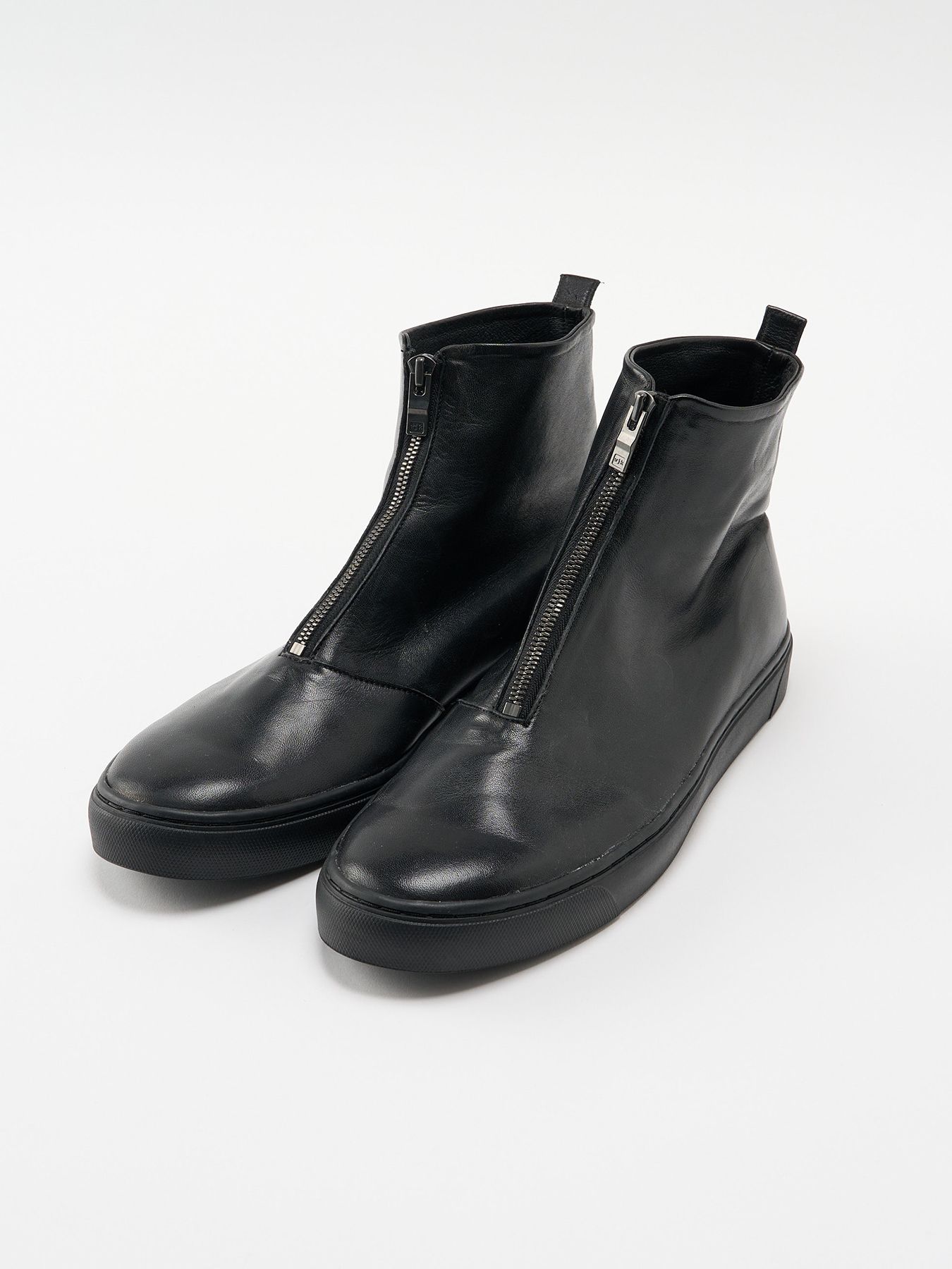 【予約品 4月19日(日) 18時締切】front zip bootie / ホースレザー フロントジップブーツ / ブラック