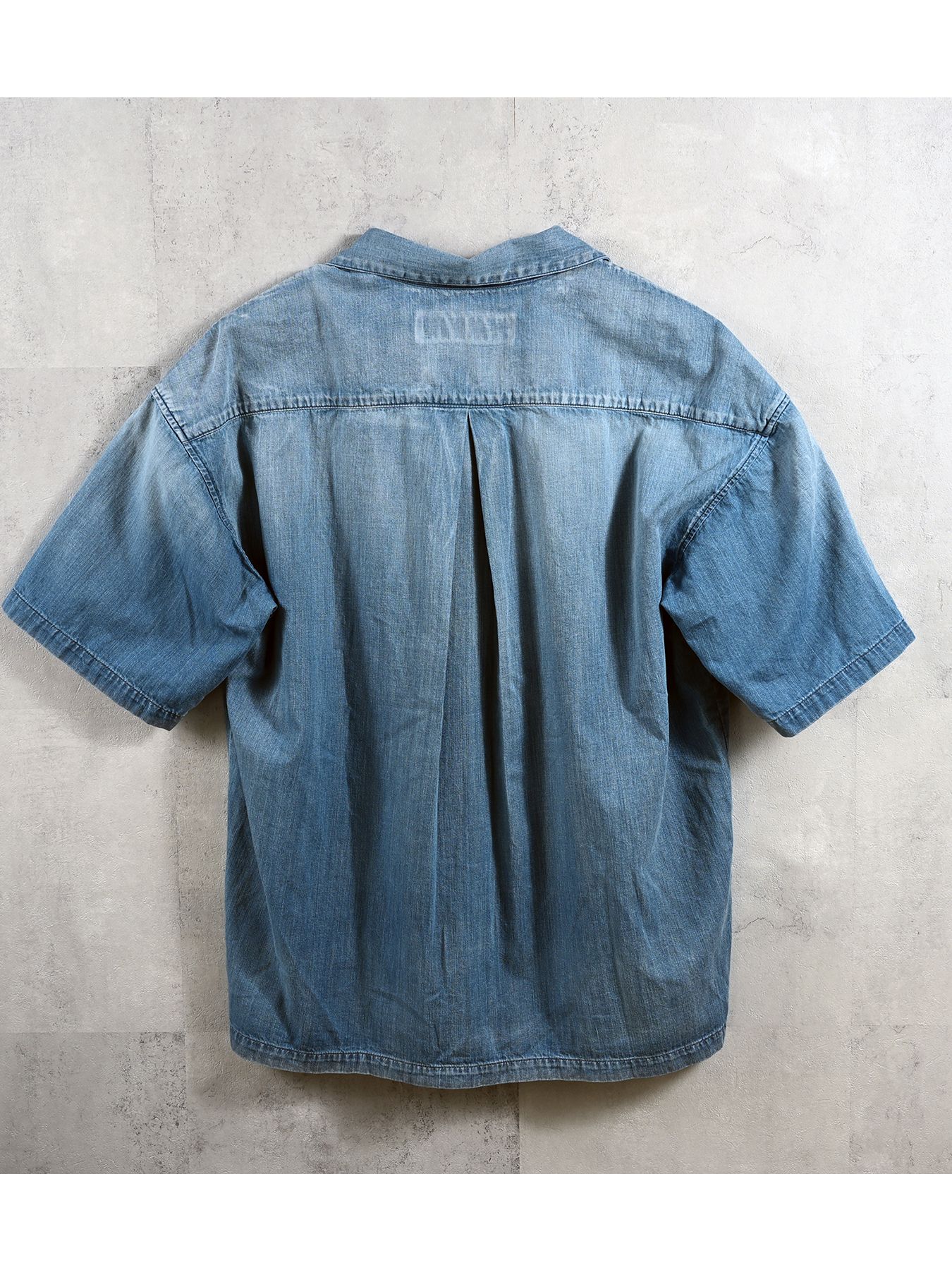 【予約品】ZACK HALF DENIM SHIRT / ザックハーフスリーブスリーブデニムシャツ / ライトインディゴ