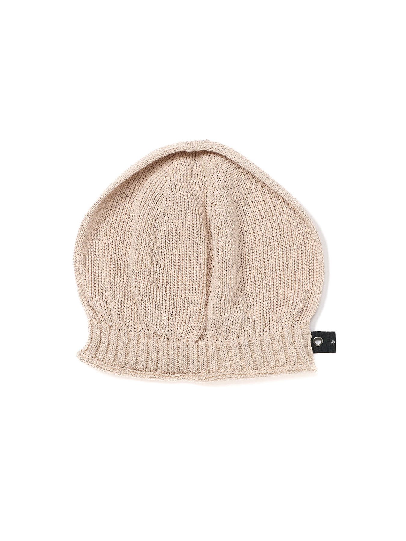 【予約品 9月23日(火) 締切】GIMA roll beanie / 擬麻 ロールビーニー / ライトベージュ