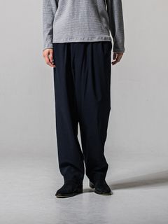 【予約品 11月16日(日) 締切】BEN PANTS / ワイドルーズパンツ / ネイビー