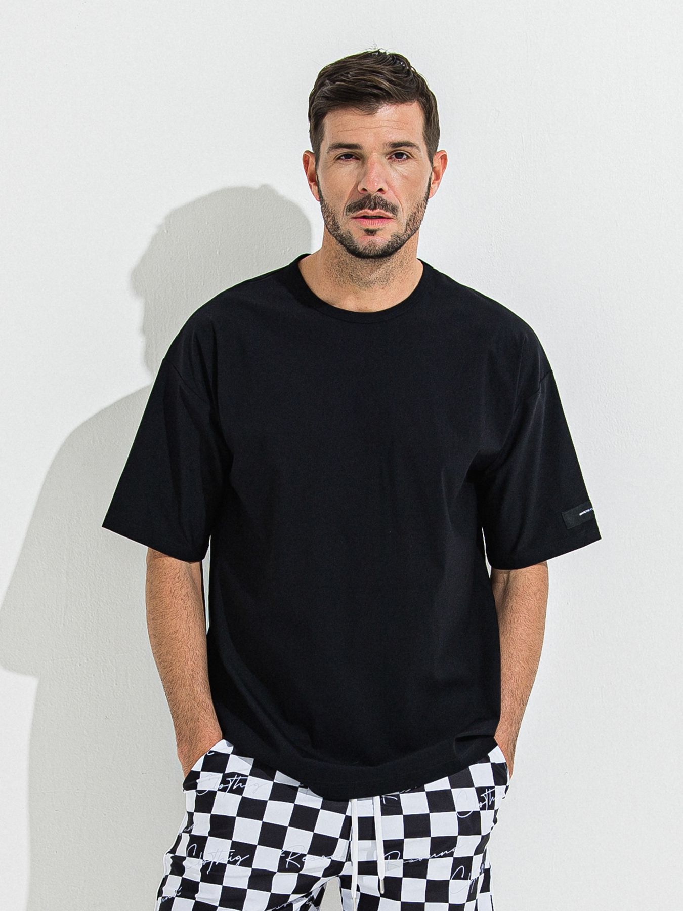 【予約品 】NYLON OVER T /  ナイロンオーバーサイズTシャツ / ブラック