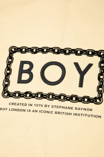 CHAIN DESIGN DOUBLE FACE SWEAT/ カーキ 【BOY LONDON】