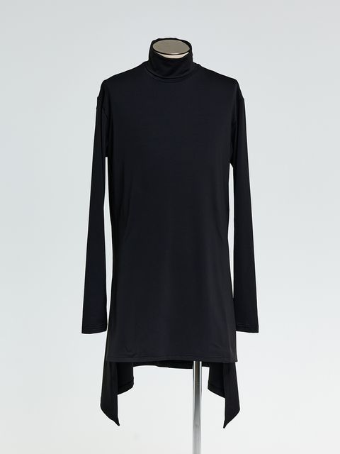 【予約品 10月26日(日) 締切】High Neck Flare Pull Over / ハイネック フレアプルオーバー / ブラック