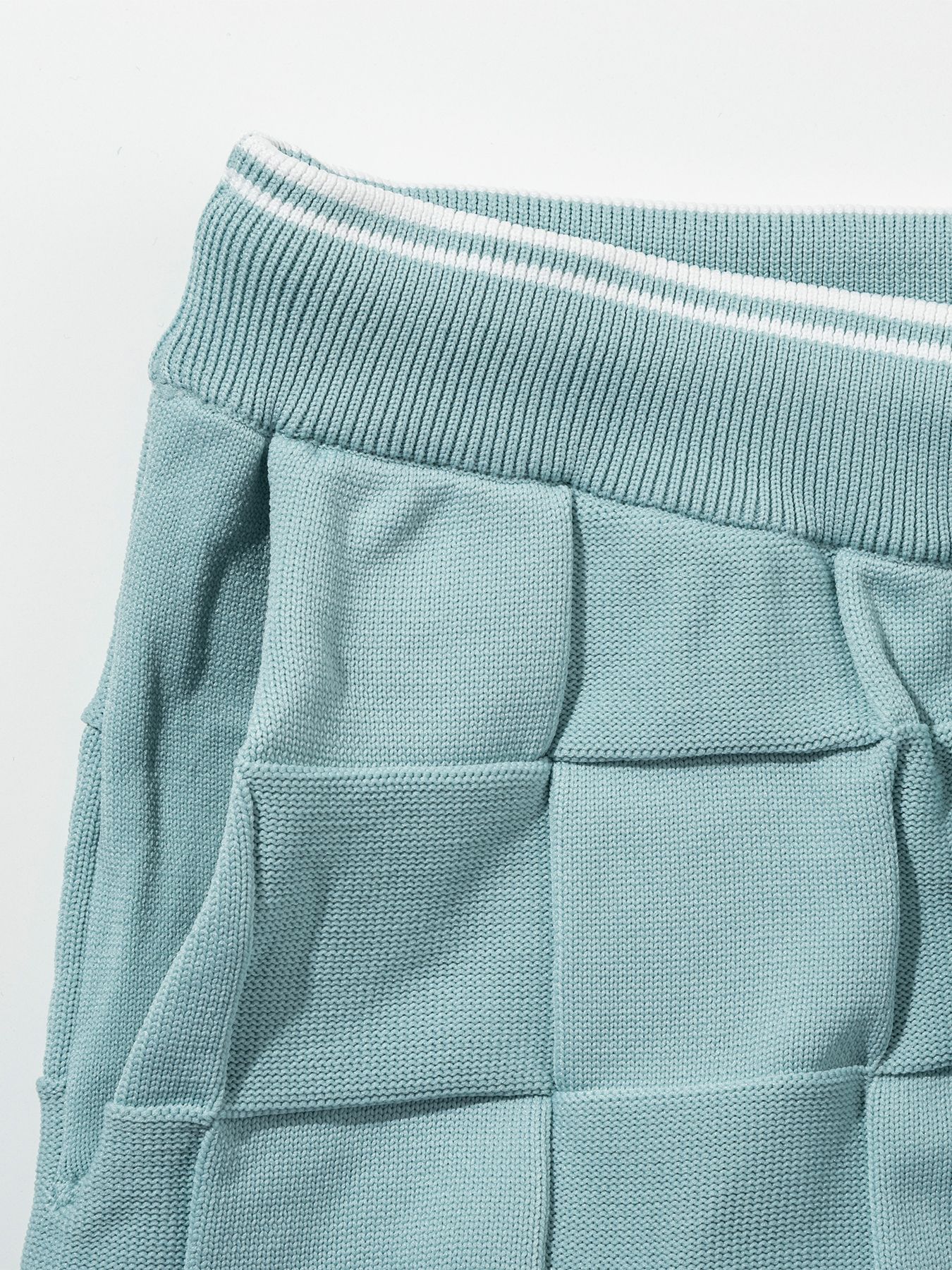 ブロックニットショーツ / ホワイト