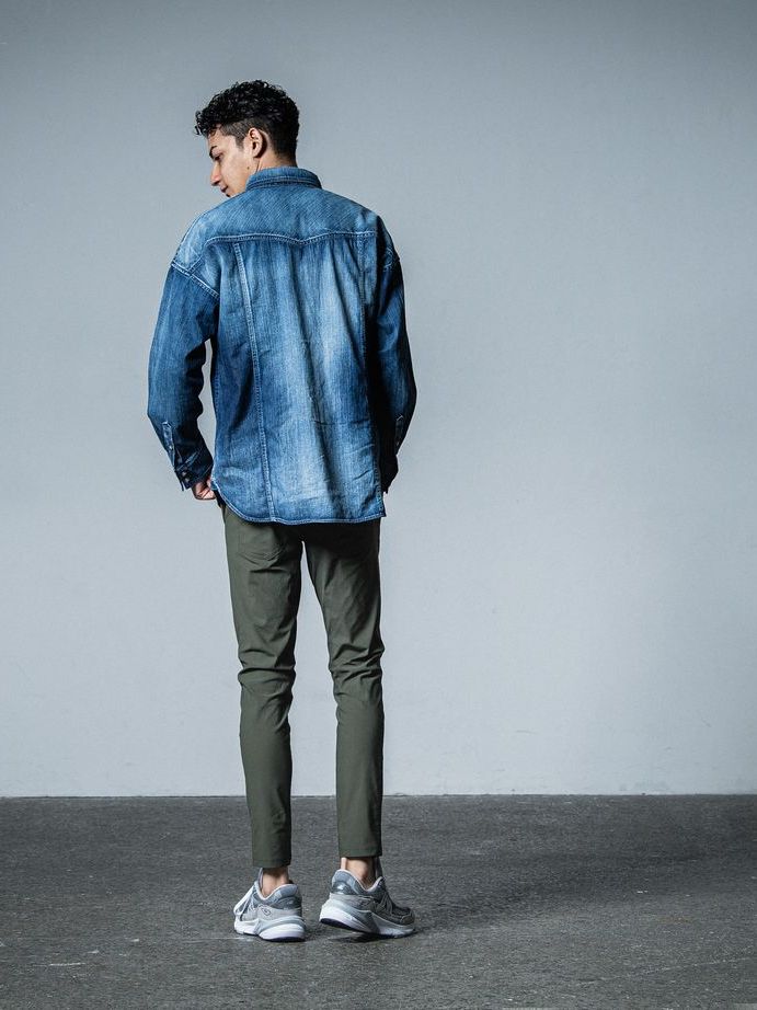 《予約品》 JAMES OVER DUNGAREE SHIRT  / オーバーウエスタンシャツ / インディゴユーズド